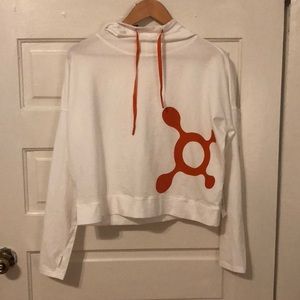 Orangetheory Fitness White Crop Sweatshirt